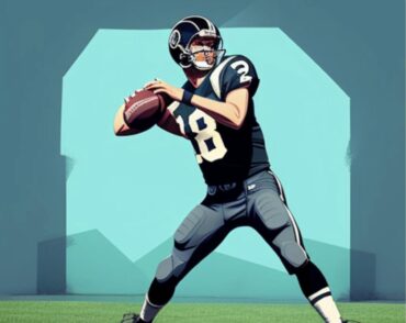 graphic of quarterback pulling back arm to throw football